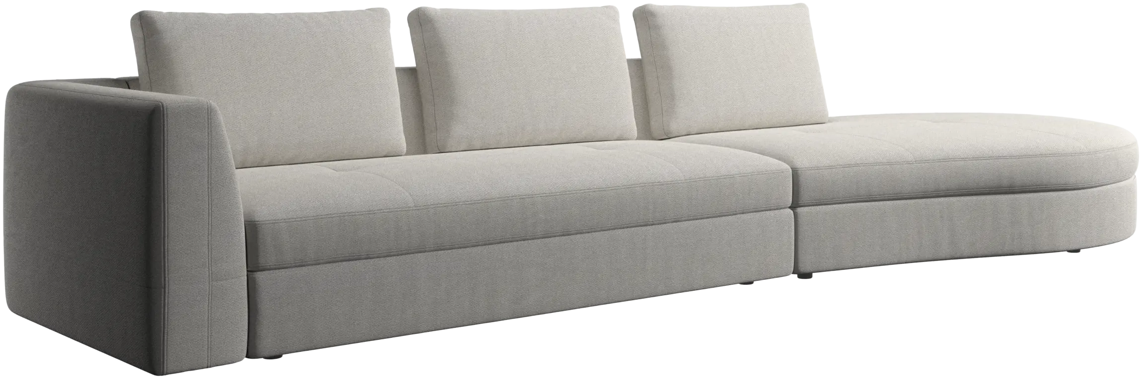 Bergamo sofa with round lounging unit,ライト | sofa | Bergamo Bergamo sofa with round lounging unit,ライト | sofa | Bergamo